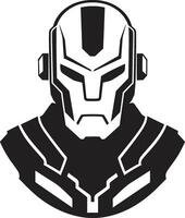 Digital Dynamo Cybernetic Face Techno Titan Cyberrobot vector
