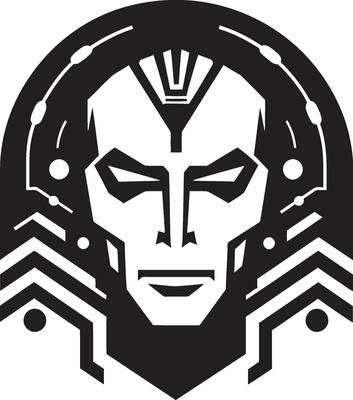 Circuitry Conductor Robot Face Cybernetic Sentinel Futuristic Head