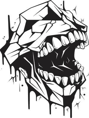 Shadowed Maws Black Mouth Monstrous Bite Evil Jaw Symbol