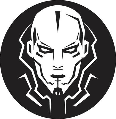 Futuristic Fusion Cybernetic Head Digital Dynamo Futuristic Face