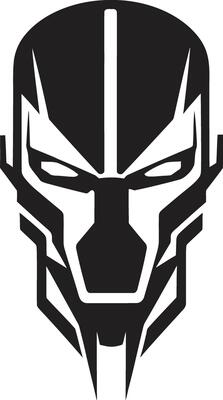 Techno Titan Cyberrobot Head Electronic Enigma Cybernetic Face Symbol