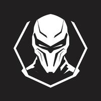 Cybernetic Spectacle Black Cyberrobot Techno Titan Robot Face vector