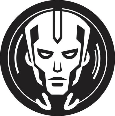 Cybernetic Crusader Cyberrobotic Face Robotic Revelation Black Robot Face