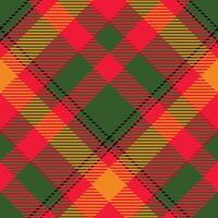 Tartan Seamless Pattern. Tartan Plaid Seamless Pattern. Template for Design Ornament. Seamless Fabric Texture. vector