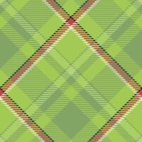 Plaid Pattern Seamless. Checker Pattern Template for Design Ornament. Seamless Fabric Texture. vector