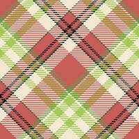 Plaid Pattern Seamless. Scottish Tartan Pattern Seamless Tartan Illustration Set for Scarf, Blanket, Other Modern Spring Summer Autumn Winter Holiday Fabric Print. vector