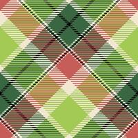 Plaid Pattern Seamless. Gingham Patterns Traditional Scottish Woven Fabric. Lumberjack Shirt Flannel Textile. Pattern Tile Swatch Included. vector