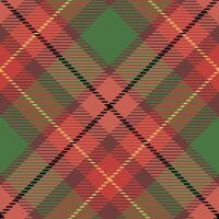 Scottish Tartan Seamless Pattern. Checkerboard Pattern Traditional Scottish Woven Fabric. Lumberjack Shirt Flannel Textile. Pattern Tile Swatch Included. vector
