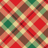 Tartan Plaid Seamless Pattern. Gingham Patterns. Template for Design Ornament. Seamless Fabric Texture. vector