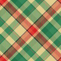 Tartan Plaid Seamless Pattern. Classic Scottish Tartan Design. Template for Design Ornament. Seamless Fabric Texture. vector