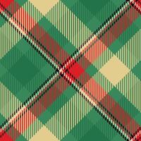 Tartan Plaid Seamless Pattern. Abstract Check Plaid Pattern. Seamless Tartan Illustration Set for Scarf, Blanket, Other Modern Spring Summer Autumn Winter Holiday Fabric Print. vector
