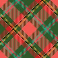 Tartan Pattern Seamless. Traditional Scottish Checkered Background. Template for Design Ornament. Seamless Fabric Texture. vector