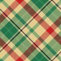Tartan Plaid Pattern Seamless. Traditional Scottish Checkered Background. Template for Design Ornament. Seamless Fabric Texture. Illustration vector