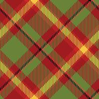Scottish Tartan Plaid Seamless Pattern, Checkerboard Pattern. Seamless Tartan Illustration Set for Scarf, Blanket, Other Modern Spring Summer Autumn Winter Holiday Fabric Print. vector
