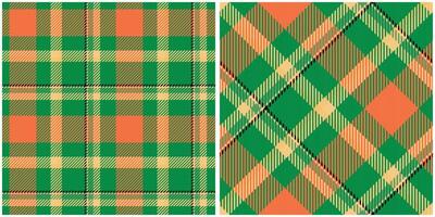 Tartan Seamless Pattern. Abstract Check Plaid Pattern Seamless Tartan Illustration Set for Scarf, Blanket, Other Modern Spring Summer Autumn Winter Holiday Fabric Print. vector