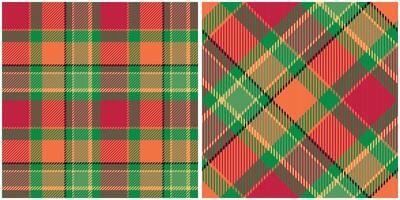 Plaids Pattern Seamless. Checker Pattern Seamless Tartan Illustration Set for Scarf, Blanket, Other Modern Spring Summer Autumn Winter Holiday Fabric Print. vector