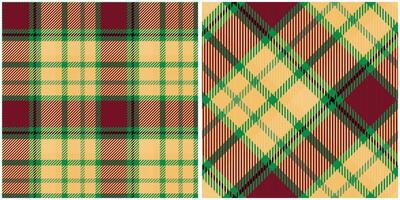 Plaids Pattern Seamless. Checkerboard Pattern Seamless Tartan Illustration Set for Scarf, Blanket, Other Modern Spring Summer Autumn Winter Holiday Fabric Print. vector