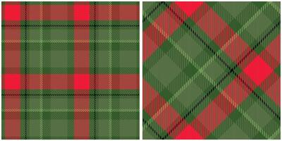 Tartan Seamless Pattern. Scottish Tartan Pattern Seamless Tartan Illustration Set for Scarf, Blanket, Other Modern Spring Summer Autumn Winter Holiday Fabric Print. vector