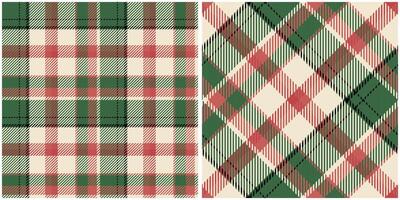 Plaid Pattern Seamless. Gingham Patterns Seamless Tartan Illustration Set for Scarf, Blanket, Other Modern Spring Summer Autumn Winter Holiday Fabric Print. vector