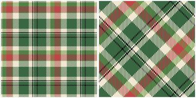 Plaid Pattern Seamless. Checkerboard Pattern Traditional Scottish Woven Fabric. Lumberjack Shirt Flannel Textile. Pattern Tile Swatch Included. vector
