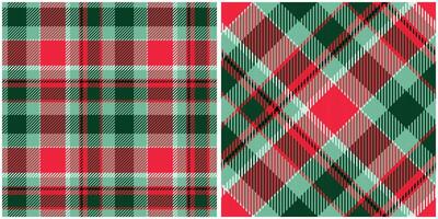 Scottish Tartan Pattern. Plaids Pattern Seamless Seamless Tartan Illustration Set for Scarf, Blanket, Other Modern Spring Summer Autumn Winter Holiday Fabric Print. vector