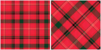 Scottish Tartan Pattern. Gingham Patterns Seamless Tartan Illustration Set for Scarf, Blanket, Other Modern Spring Summer Autumn Winter Holiday Fabric Print. vector