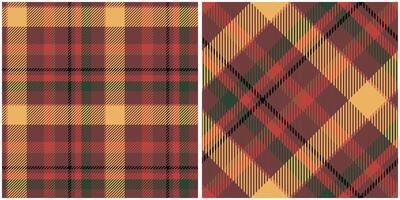Scottish Tartan Seamless Pattern. Checker Pattern Seamless Tartan Illustration Set for Scarf, Blanket, Other Modern Spring Summer Autumn Winter Holiday Fabric Print. vector
