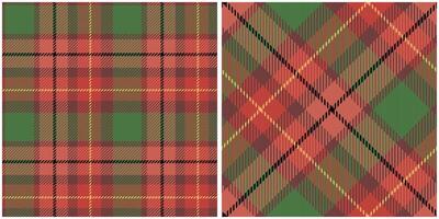 Scottish Tartan Seamless Pattern. Checkerboard Pattern Traditional Scottish Woven Fabric. Lumberjack Shirt Flannel Textile. Pattern Tile Swatch Included. vector