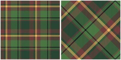 Scottish Tartan Seamless Pattern. Checkerboard Pattern Seamless Tartan Illustration Set for Scarf, Blanket, Other Modern Spring Summer Autumn Winter Holiday Fabric Print. vector