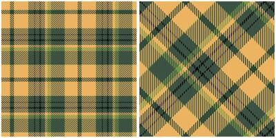 Scottish Tartan Seamless Pattern. Tartan Plaid Seamless Pattern. Seamless Tartan Illustration Set for Scarf, Blanket, Other Modern Spring Summer Autumn Winter Holiday Fabric Print. vector