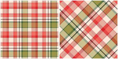Scottish Tartan Seamless Pattern. Traditional Scottish Checkered Background. Seamless Tartan Illustration Set for Scarf, Blanket, Other Modern Spring Summer Autumn Winter Holiday Fabric Print. vector