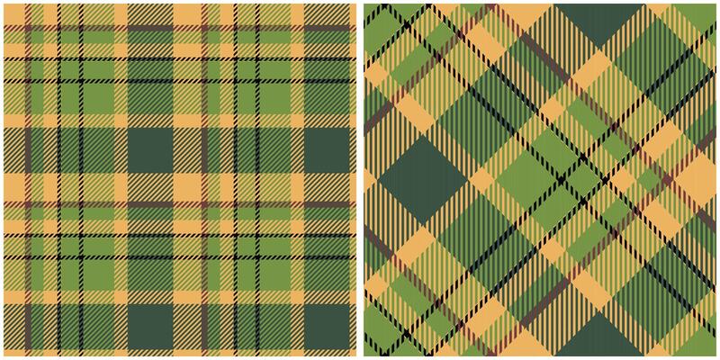 Scottish Tartan Seamless Pattern. Traditional Scottish Checkered Background. Traditional Scottish Woven Fabric. Lumberjack Shirt Flannel Textile. Pattern Tile Swatch Included.