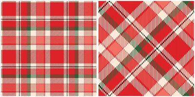 Scottish Tartan Seamless Pattern. Abstract Check Plaid Pattern Seamless Tartan Illustration Set for Scarf, Blanket, Other Modern Spring Summer Autumn Winter Holiday Fabric Print. vector