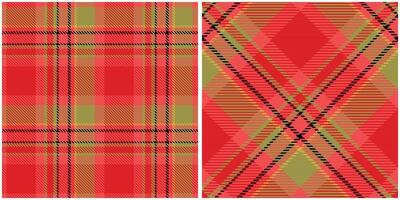 Tartan Plaid Seamless Pattern. Checkerboard Pattern. Traditional Scottish Woven Fabric. Lumberjack Shirt Flannel Textile. Pattern Tile Swatch Included. vector