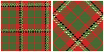 Tartan Plaid Seamless Pattern. Abstract Check Plaid Pattern. Seamless Tartan Illustration Set for Scarf, Blanket, Other Modern Spring Summer Autumn Winter Holiday Fabric Print. vector