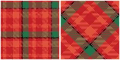 Scottish Tartan Plaid Seamless Pattern, Plaid Patterns Seamless. Seamless Tartan Illustration Set for Scarf, Blanket, Other Modern Spring Summer Autumn Winter Holiday Fabric Print. vector