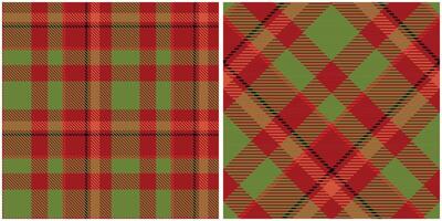 Scottish Tartan Plaid Seamless Pattern, Checkerboard Pattern. Traditional Scottish Woven Fabric. Lumberjack Shirt Flannel Textile. Pattern Tile Swatch Included. vector