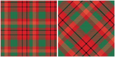 Scottish Tartan Plaid Seamless Pattern, Checker Pattern. Traditional Scottish Woven Fabric. Lumberjack Shirt Flannel Textile. Pattern Tile Swatch Included. vector