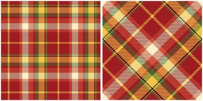 Scottish Tartan Plaid Seamless Pattern, Gingham Patterns. Traditional Scottish Woven Fabric. Lumberjack Shirt Flannel Textile. Pattern Tile Swatch Included. vector