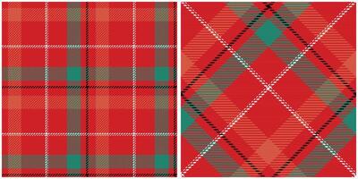 Scottish Tartan Plaid Seamless Pattern, Gingham Patterns. Traditional Scottish Woven Fabric. Lumberjack Shirt Flannel Textile. Pattern Tile Swatch Included. vector