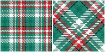 Scottish Tartan Plaid Seamless Pattern, Classic Scottish Tartan Design. Seamless Tartan Illustration Set for Scarf, Blanket, Other Modern Spring Summer Autumn Winter Holiday Fabric Print. vector