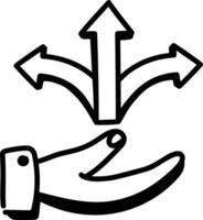 Hand icon symbol image illustration vector