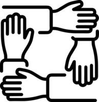 Hand icon symbol image illustration vector