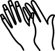 Hand icon symbol image illustration vector