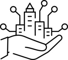 Hand icon symbol image illustration vector