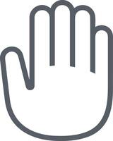 Hand icon symbol image illustration vector