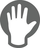 Hand icon symbol image illustration vector