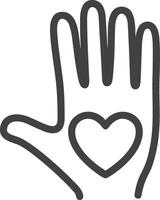 Hand icon symbol image illustration vector