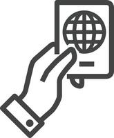 Hand icon symbol image illustration vector