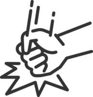 Hand icon symbol image illustration vector